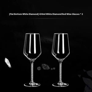 Elevate Your Drinking Experience with Crystal Gold Foil Diamond Goblet Glass